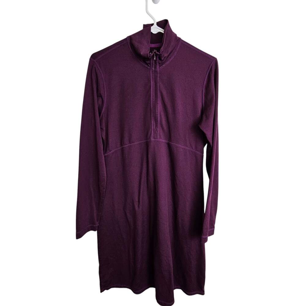 Title Nine Womens Athletic Dress M Stretch Sporty Outdoor Travel 1/4 Zip Wicking